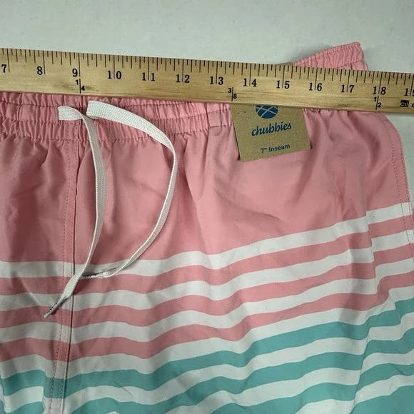 Chubbies Swim Trunks Mens XXL On The Horizon Classic Bathing Beach Shorts 7" NWT - Picture 4 of 8